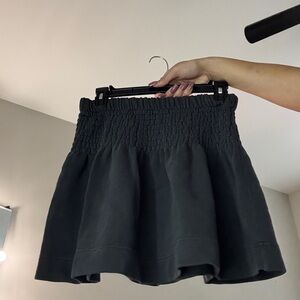 Aerie Dark Gray Smocked Skirt